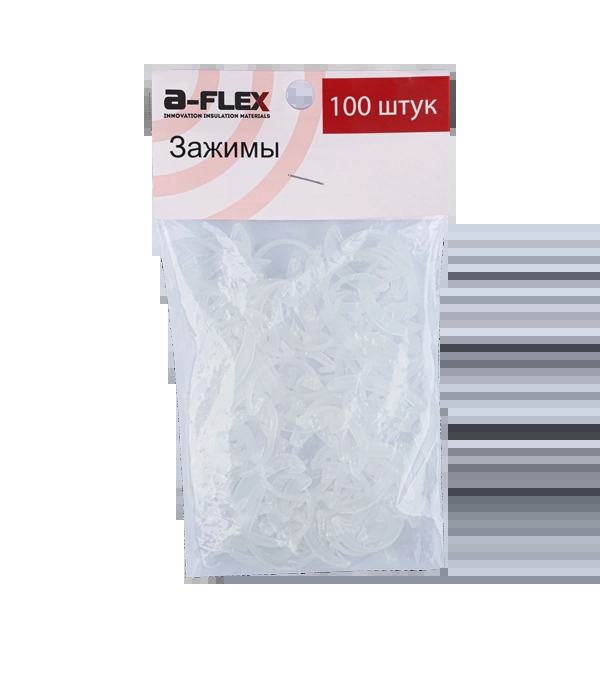 Скобы (зажимные) для трубной изоляции (упаковка-100 шт.)
